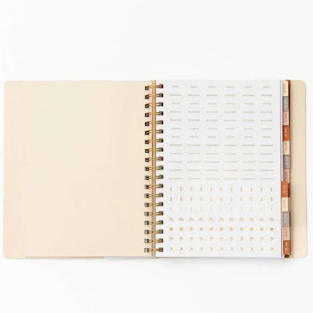 Floral 2025 Planner with Orange Accents - Picture 8 of 16